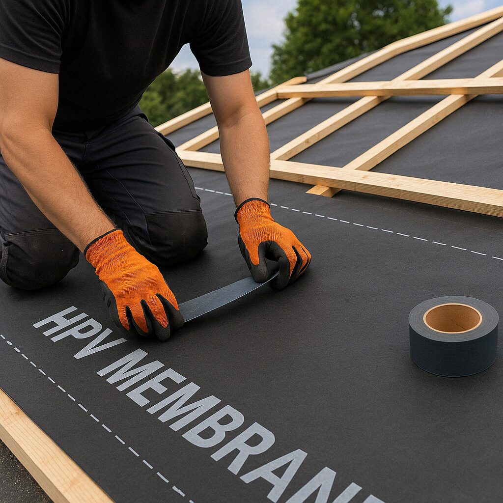 Contrôle visuel d'une membrane HPV sur une toiture